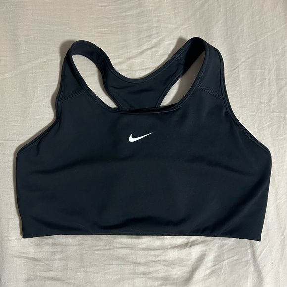 Nike Black Racerback Sports Bra with Wide Straps - Picture 1 of 4